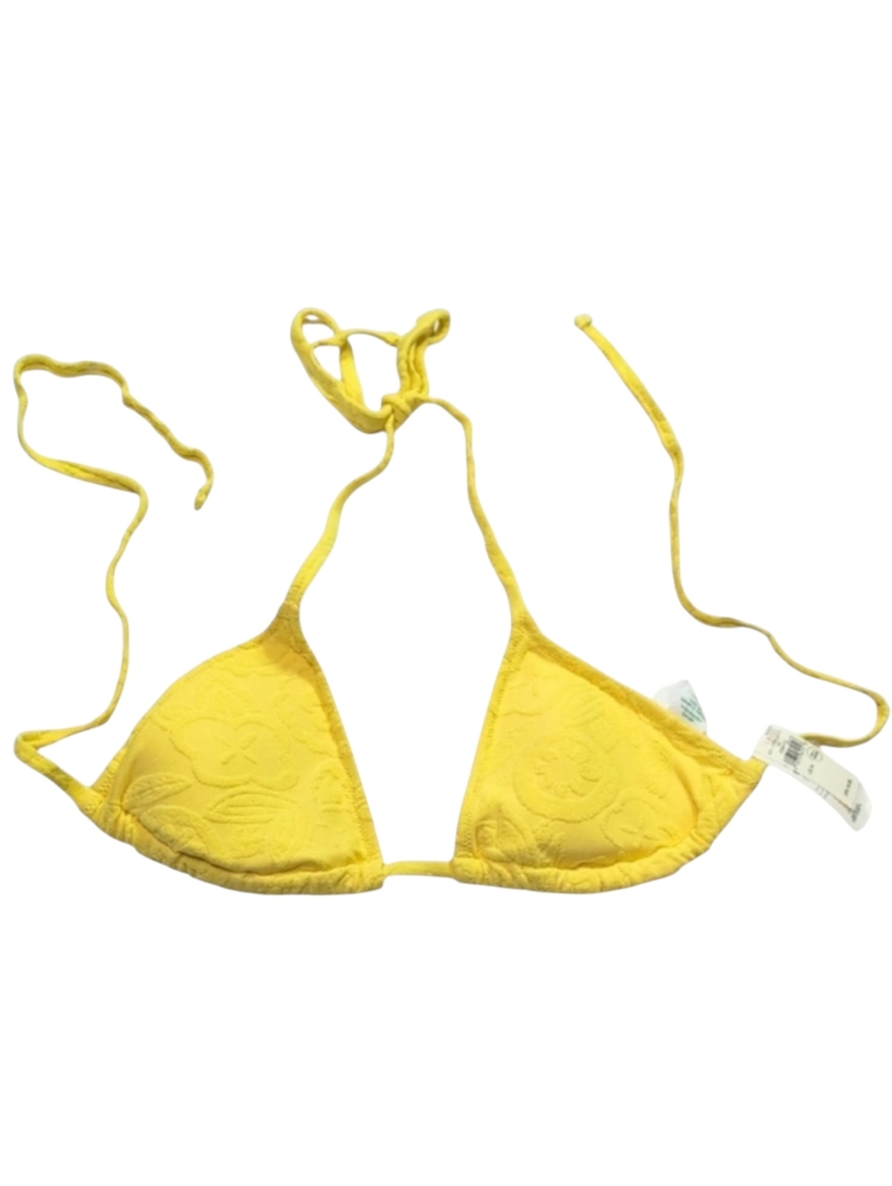 Aerie Yellow Triangle Bikini Top Size Medium